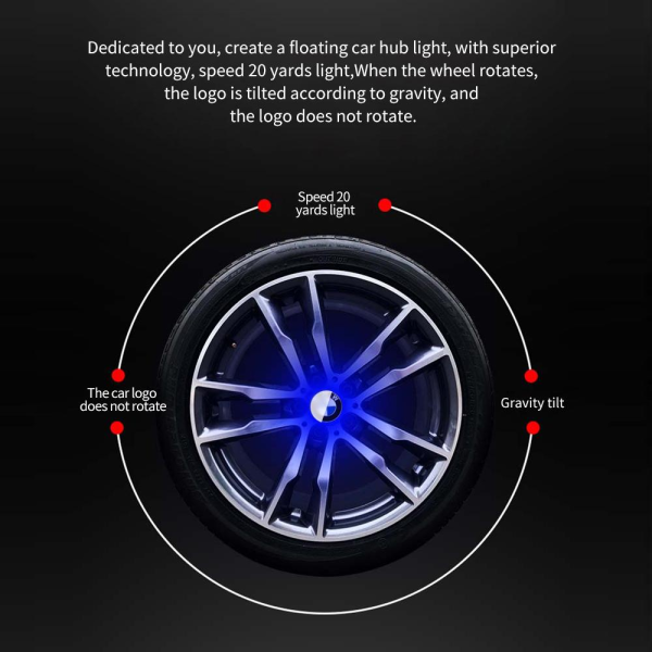 🔥Magnetic Suspension LED Floating Wheel Cap 2024 Version 4PC